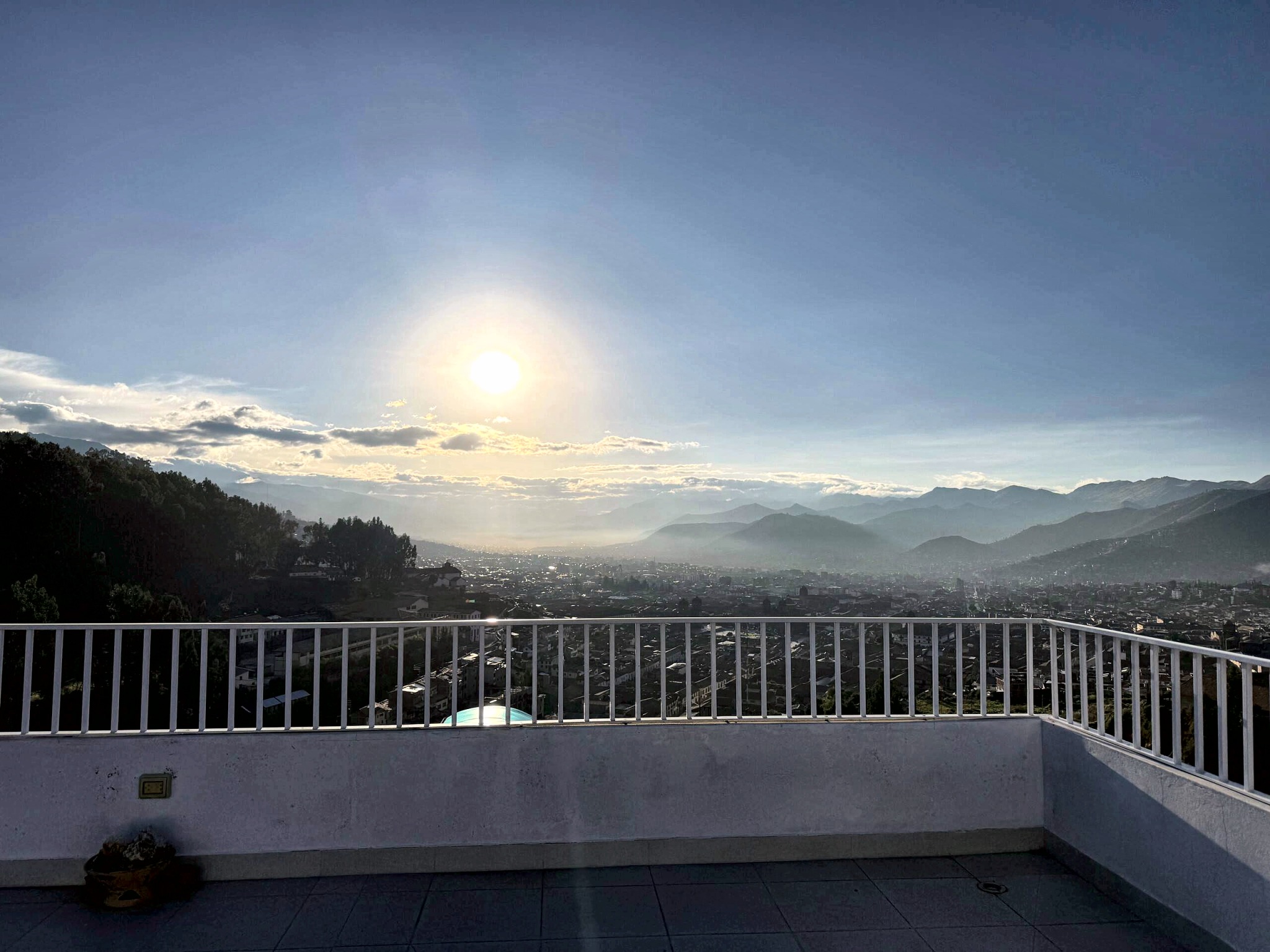 Sunset from the terrace