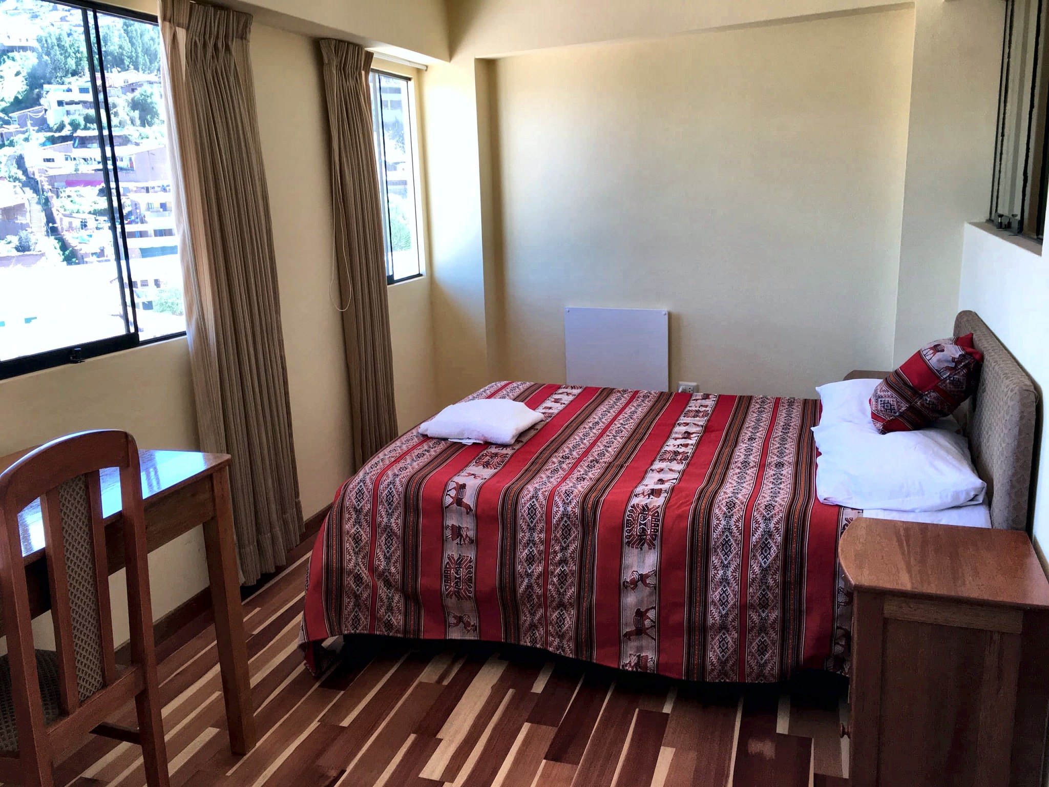 Bedroom with window view