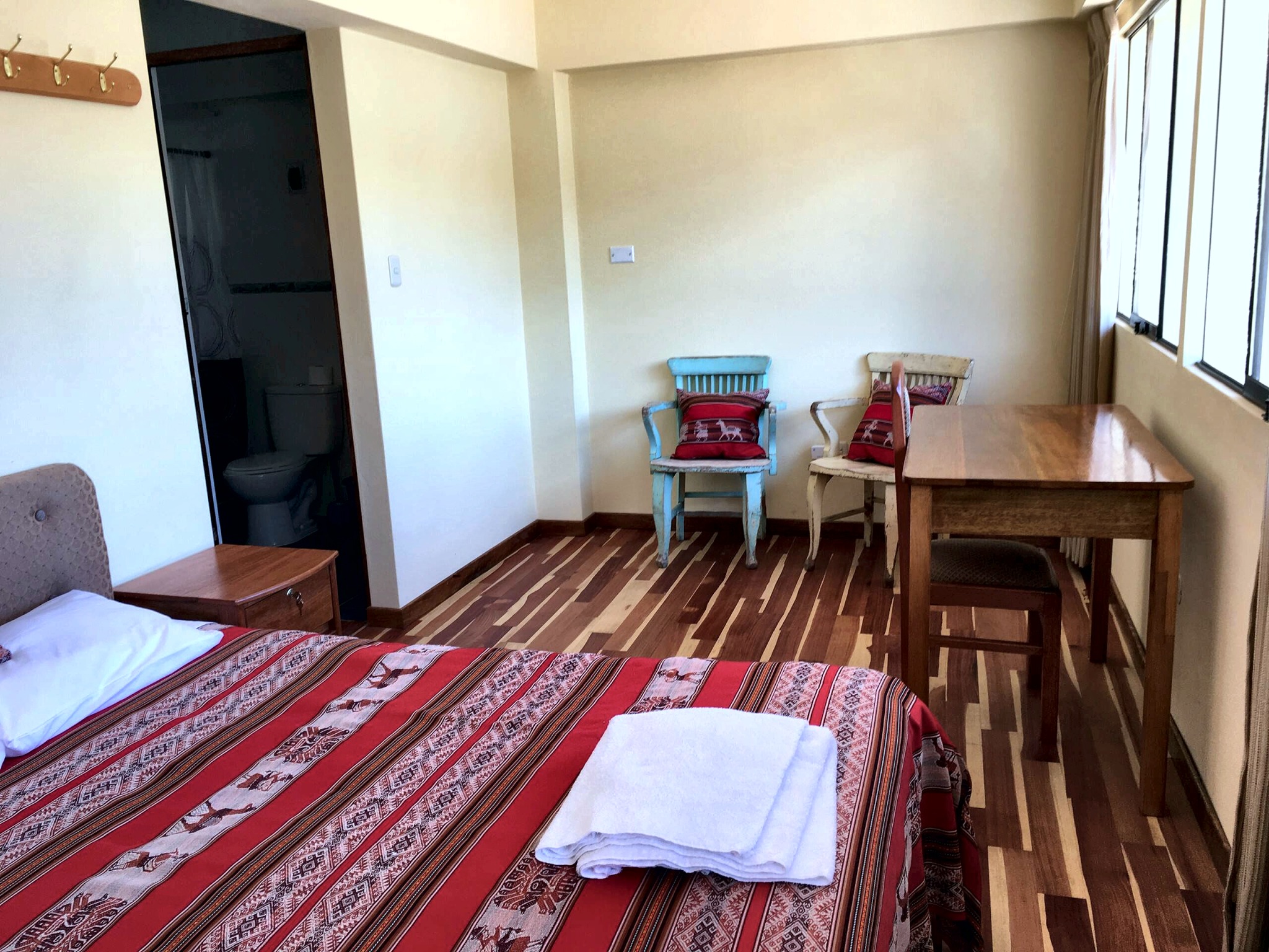 Bedroom with desk